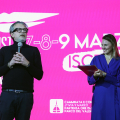 L'assessore Carretta interviene alla conferenza stampa di presentazione della "Just the woman I am"