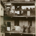 Mario Gabinio: Via Genova/(il piccone demolitore). Torino, via San Francesco d\'Assisi, cantiere di demolizione - 1900-01/02