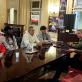 Un momento dell'incontro all'Assessorato dello Sport