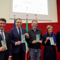 Giuseppe Bergesio, Amministratore Delegato di Iren; Stefano Lo Russo, Sindaco di Torino; Stefano Zenni, Direttore Artistico del Torino Jazz Festival; Rosanna Purchia, Assessora alla Cultura della Città di Torino e Alessandro Isaia, Segretario Generale della Fondazione per la Cultura di Torino