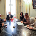 Un momento della visita della Console Generale della Repubblica di Polonia a Palazzo civico