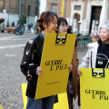 Inaugurazione di Biennale Democrazia 2025. Flash mob "Domandare la Pace"
