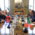 Un momento dell'incontro in Sala Congregazioni di Palazzo Civico