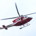 I Vigili del Fuoco in ricognizione sopra la Dora