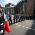 La commemorazione in piazzetta Mollino