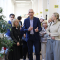 Luciana Littizzetto all’Anagrafe centrale di Torino testimonial della campagna per la donazione di organi