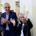 Luciana Littizzetto all’Anagrafe centrale di Torino testimonial della campagna per la donazione di organi