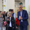 Luciana Littizzetto all’Anagrafe centrale di Torino testimonial della campagna per la donazione di organi