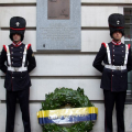 La commemorazione in piazzetta Mollino