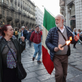 La fiaccolata dell’80° anniversario della Liberazione