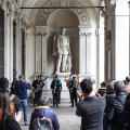 La JST Jazz Parade sotto i portici di Palazzo Civco