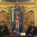 Claudio Cerrato interviene a nome del Consiglio Comunale