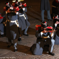 Un momento dell\'esibizione dei Granatieri in piazza San Carlo