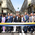 Un momento della cerimonia di inaugurazione