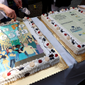 La torta di "Via Po in festa"