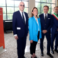 Stefano Sacchi, Roberta Metsola, Alberto Cirio  e Stefano Lo Russo