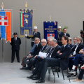 Un momento della cerimonia di commemorazione per il 40° Anniversario dell'Heysel
