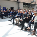 Un momento della cerimonia di commemorazione per il 40° Anniversario dell'Heysel