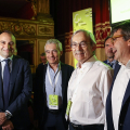 Stefano Lo Russo, Tito Boeri, Christopher Pissarides e Pietro Garibaldi