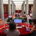 Un momento della visita della delegazione dell’America Latina a Palazzo Civico