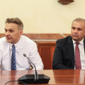 Cosmin Dumitrescu, Console Generale di Romania a Torino e Nicusor Halici, Presidente del Consiglio Distrettuale di Vrancea