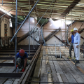 Il cantiere all'ex stabilimento Safov