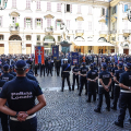 Piazza Carignano, Cerimonia di chiusura del 97° Corso Regionale di Formazione per Agenti di Polizia Locale