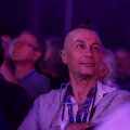 Arturo Brachetti assiste alla cerimonia di apertura del Campionato del Mondo di magia