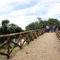 Ripristinato il percorso ciclo-pedonale nel parco del Fioccardo, con una nuova passerella sul Rio Sappone