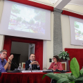 Palazzo Civico, sala Colonne: conferenza stampa di presentazione del masterplan per “Aurora/Barriera”