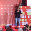 Il Sindaco Stefano Lo Russo interviene alla cerimonia di presentazione dei Team della Vuelta 2025