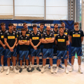 Gli azzurri del volley con l'allenatore Fefè de Giorgi