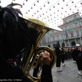 I bersaglieri in piazza Palazzo di Città