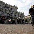 La Brigata Pozzuolo del Friuli in piazza Carlo Alberto