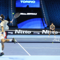 Lorenzo Musetti in allenamento con Ben Shelton