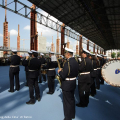 La Banda della Polizia Municipale suona durante l\'inaugurazione