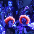 Il tifo per Sinner sugli spalti dell'Inalpi Arena