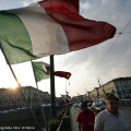 Alpini sul ponte Vittorio Emanuele I
