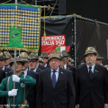 Il Labaro, decorato da 213 medaglie delle quali 207 al Valor Militare, 4 al Valor Civile, 1 al Merito Civile e 1 medaglia d\'oro della C.R.I.