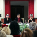 Un momento della conferenza stampa di inugurazione