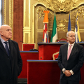 Ezio Valfré Hernández, console generale a Torino e l'ambasciatore del Perù in Italia, Manuel Cacho Sousa Velázquez