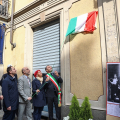 Lo scoprimento della targa dedicata a  Gipo Farassino