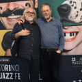 Pasquale Innarella, direttore della Giovane Orchestra di Liberi Suoni  con Stefano Zenni