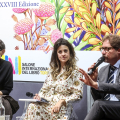 Nicola Lagioia e Telmo Pievani  con Giorgia Bollati