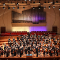 L'Orchestra Sinfonica Nazionale della Rai diretta dal maestro Riccardo Bisatti durante il concerto dedicato ai festeggiamenti di San Giovanni.