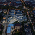 LA DIAGONALE DI LUCE. Un attraversamento urbano all’interno del quartiere. GAM – Galleria Civica d’Arte Moderna e Contemporanea di Torino. Progetto architettonico: MVRDV + BALANCE. Credito fotografico: MVRDV