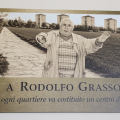 La fotografia dedicata a Rodolfo Grasso, storico presidente del Comitato per lo Sviluppo della Falchera