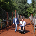 Aperta la nuova passerella ciclopedonale del Parco del Meisino