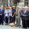 La piazzetta della scuola Tommaseo intitolata a Fiorenzo Alfieri
