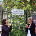 La piazzetta della scuola Tommaseo intitolata a Fiorenzo Alfieri